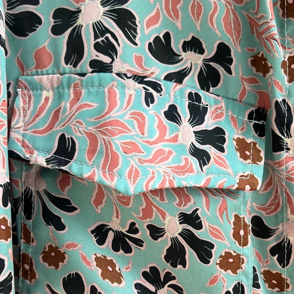 Pleaser Women's Floral Button-Down Shirt - Multicolor - Picture 3 of 6